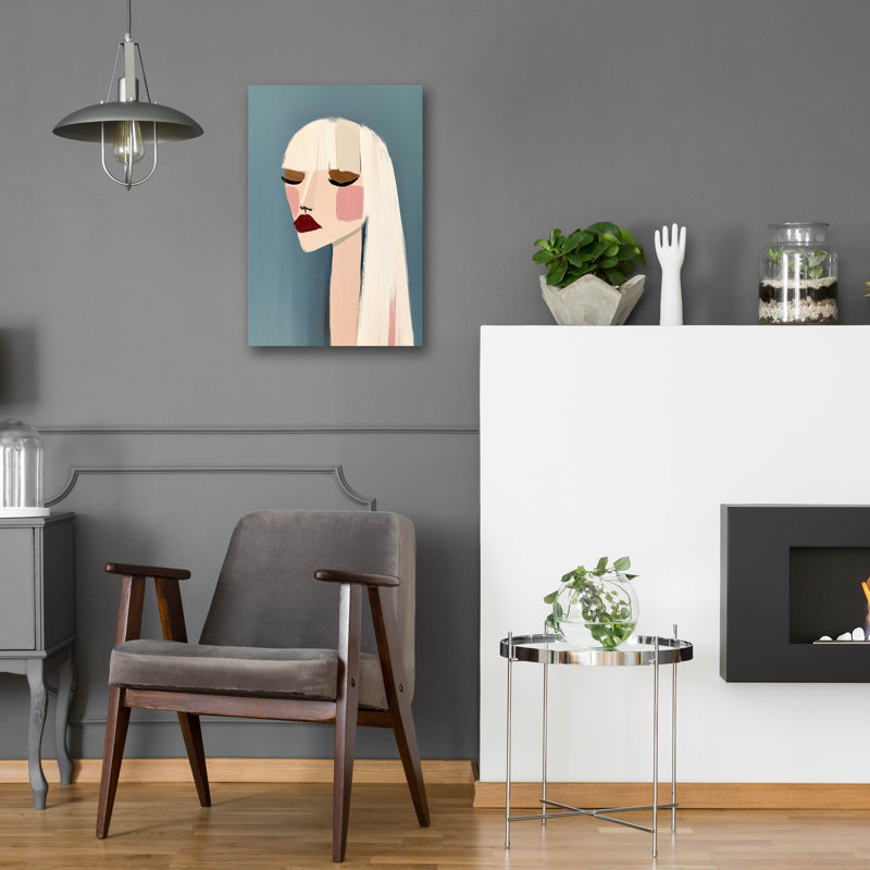 «Red Lips Chic» par Svetlana Aleynikova, art mural en verre acrylique, H 24 po x l 16 po x P 0,2 po