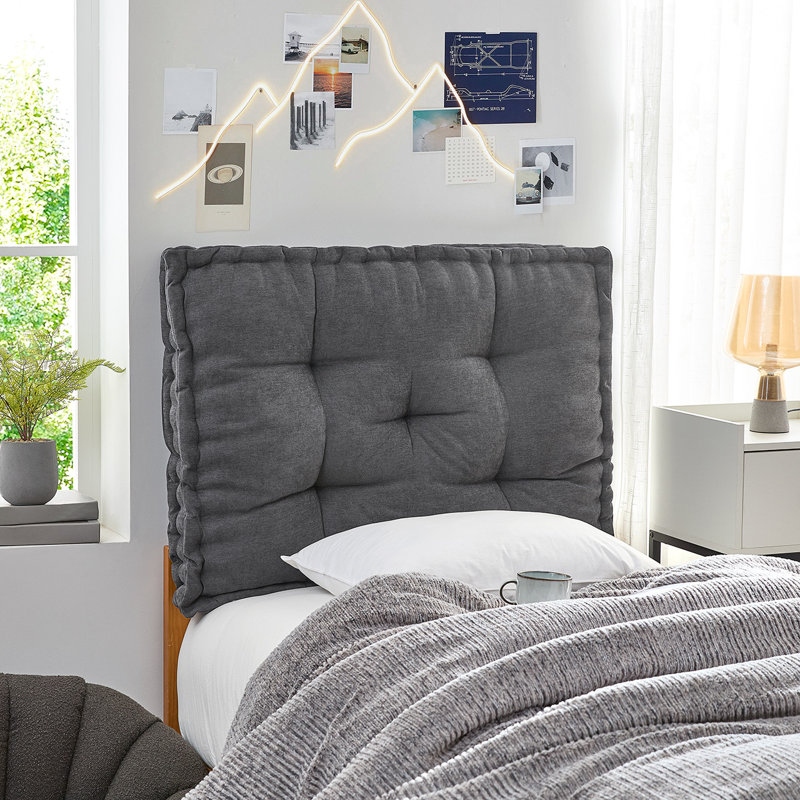 Rainha® - Tête de lit classique capitonnée, Gris foncé