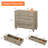 Scarlett End Table For Bedroom With 3 Drawers, Mid Century Modern Wooden Closet Storage Organizer-72074892-95739568