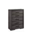 Commode contemporaine 1 pièce avec design deux tons, poignées à tirer, idéale pour le rangement moderne et la décoration intérieure