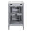 Meuble-lavabo noir de 20 po avec lavabo en céramique, porte à fermeture en douceur et tablette réglable en forme de U pour les petites salles de bain-1690103989