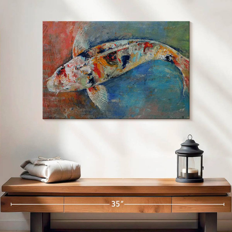 Crowle Japanese Koi, 16" H x 24" W