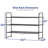 32'' Wide 3-Tier Wire Grid Shoe Rack Shelf for Closet Stackable and Adjustable-2050845086