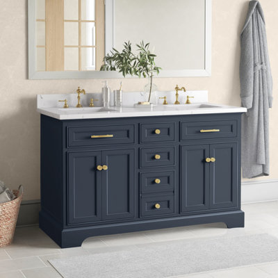Lisette 54" Double Bathroom Vanity Set