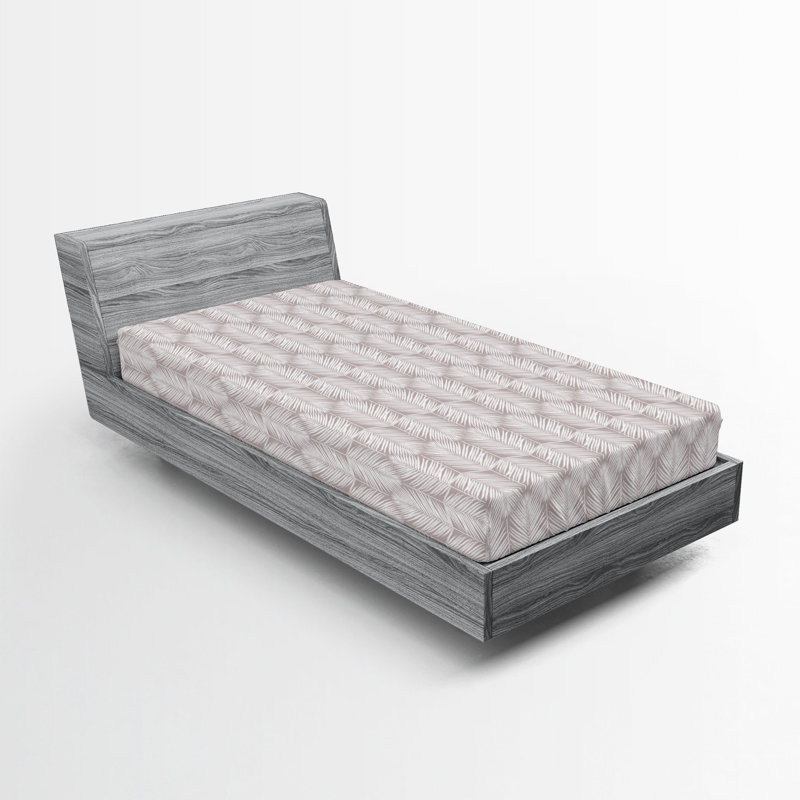 Drap-housse , Taupe chaud / blanc, Drap-housse simple TG