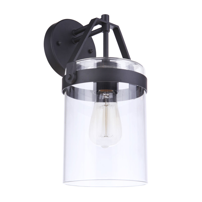 Lanterne murale d'extérieur Steadham Midnight, H 14,13 po x l 7,63 po x P 8 po