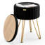 Repose-pieds rond en velours plissé avec rangement-1026732542-1026732529