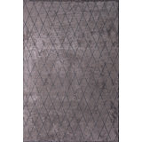 Rapture Geometric Shapes Area Rug in Gray