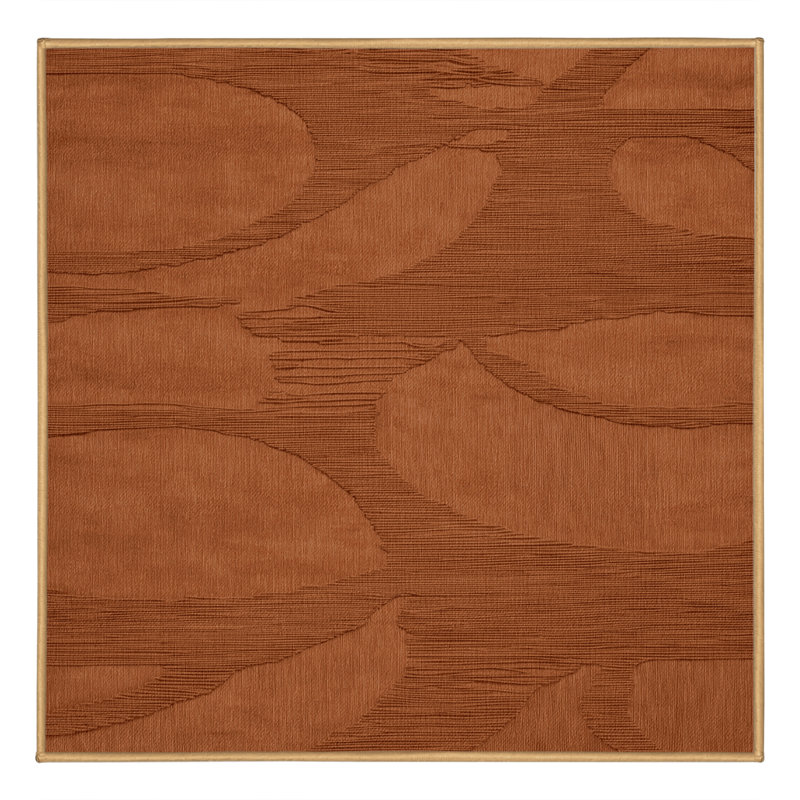 Tapis abstrait lavable à la machine, Carré 6 pi