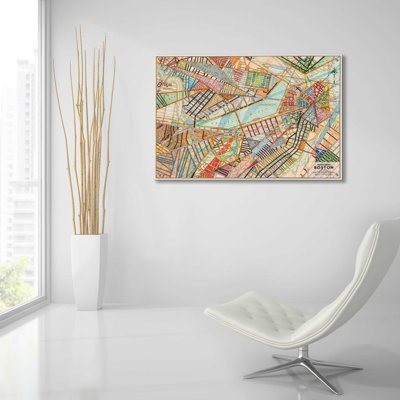 «Modern Map of Boston» par Nikki Galapon, art mural en verre acrylique
