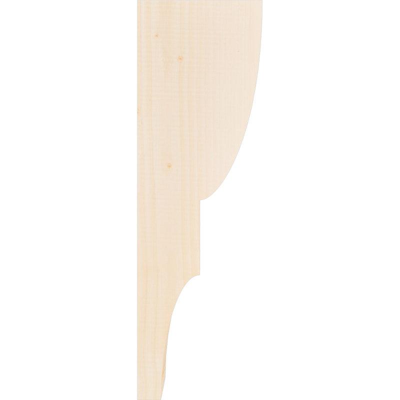 Corbeau Ridgewood, H 24 po x l 3,5 po x P 8 po, Sapin de Douglas, Lisse