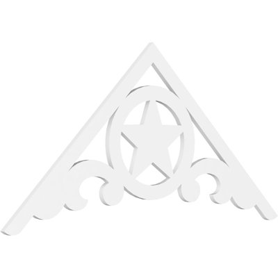 Austin Signature Urethane Gable Pediment, Primed Tan