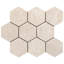 Botticino Extra Light 4” Hexagon Polished Marble Mosaic Tile