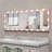 Full Length Mirror with Lights Full Body Vanity Mirror with 3 Color Modes Wall Lighted  Standing Floor Mirror