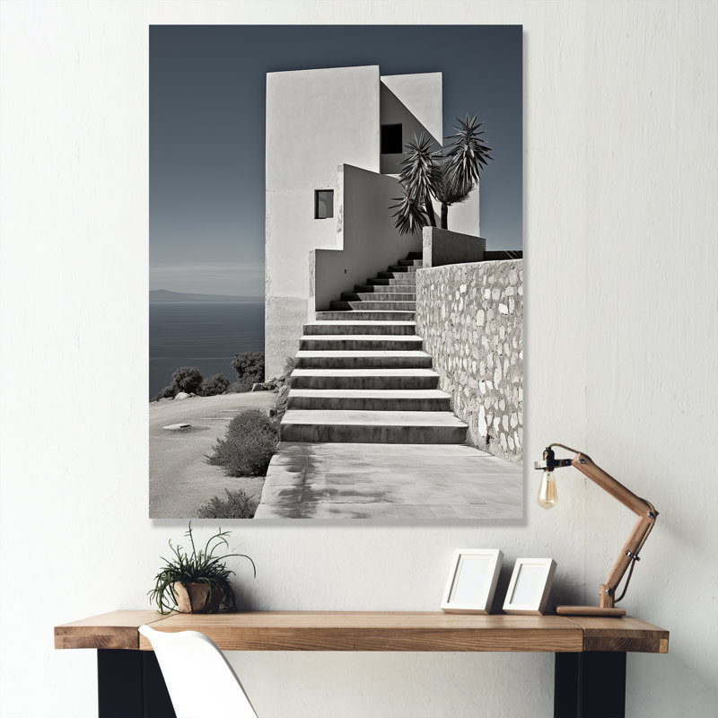 «Minimalist Industrial Landscape I», reproduction sur toile, Toile tendue, H 32 po x l 24 po x P 1 po