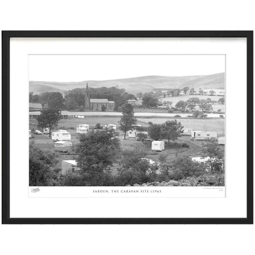 'Sabden, the Caravan Site C1965' - Picture Frame Photograph Print on Paper