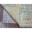 Tapis oriental bleu clair 2 pi x 3 pi, 100% laine, teinture naturelle, motif Angus Oushak afghan avec motif intégral, noué à la main, tapis, échantillon
