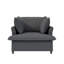 Module de canapé simple surdimensionné de 37 pouces pour canapés modulaires modulaires, fauteuil à accoudoirs larges avec coussins, canapé rembourré moderne et confortable pour salon, appartement et chambre à coucher-298225071