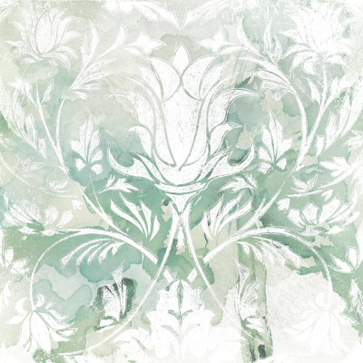 Abstract Floral Medallion - Wrapped Canvas Print