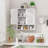 Cleonte Bamboo Bathroom Wall Cabinet with 2 Doors & Adjustable Shelf-2003491243
