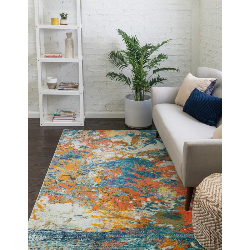 Washable Indoor Rug, Rectangle 7'10" x 10'