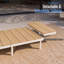 Ensemble de conversation modulaire en aluminium pour 5 personnes avec coussins