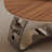 Modern creative oval solid wood coffee table