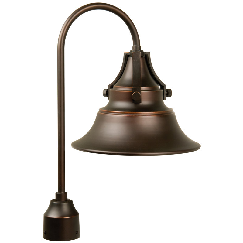 Midnight Bronze 21" Industrial Floor Lamp with Bell Shade
