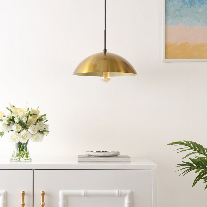 1 - Light Black Dome Pendant