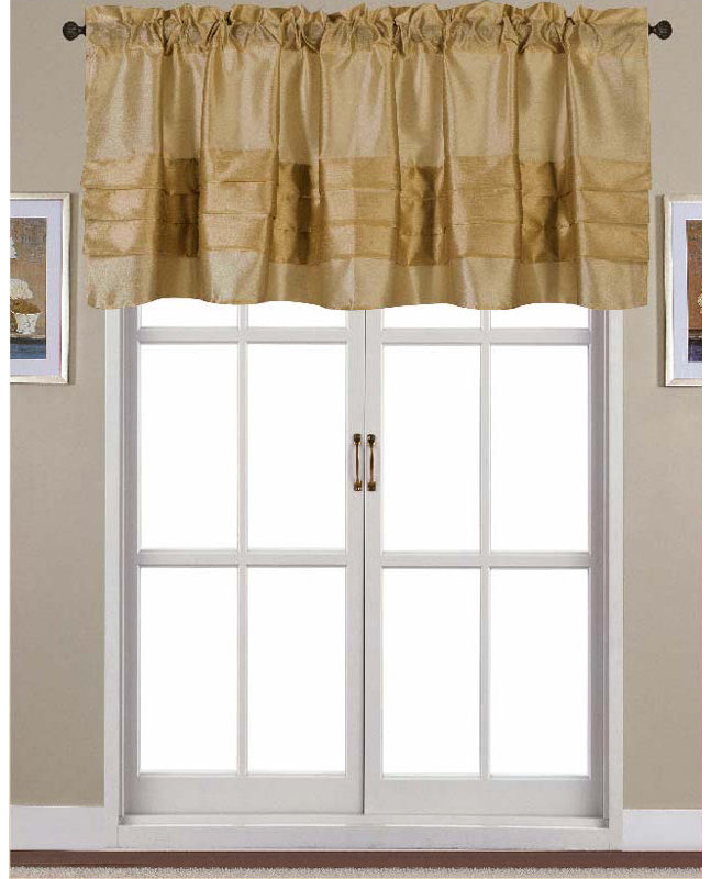 Stolz Tailored Window Valance, Gold