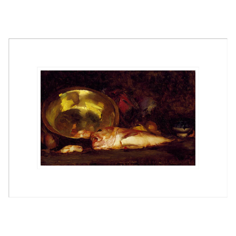 Still Life by William Merritt Chase -Framed Giclee Print, 12.5" H x 16.75" W