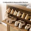 Armoire de rangement à chaussures 33 po à 5 tablettes en rotin de grande capacité Bohemian-1426064622-1427451254