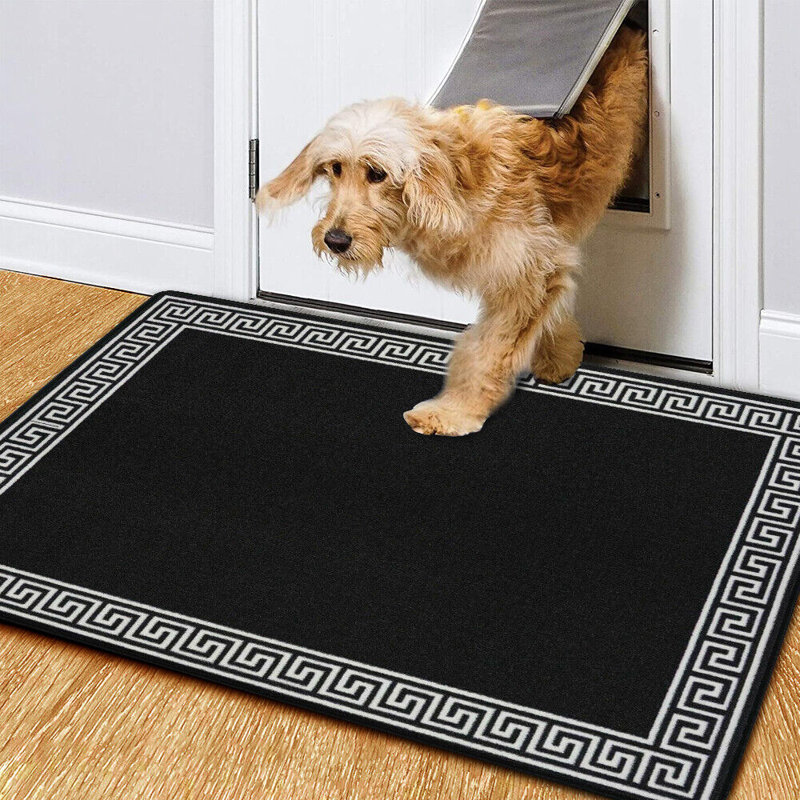 Rayville Non-Slip Geometric Indoor Doormat, 80cm W x 150cm L