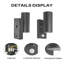Matte Black 14cm H Outdoor Sconce