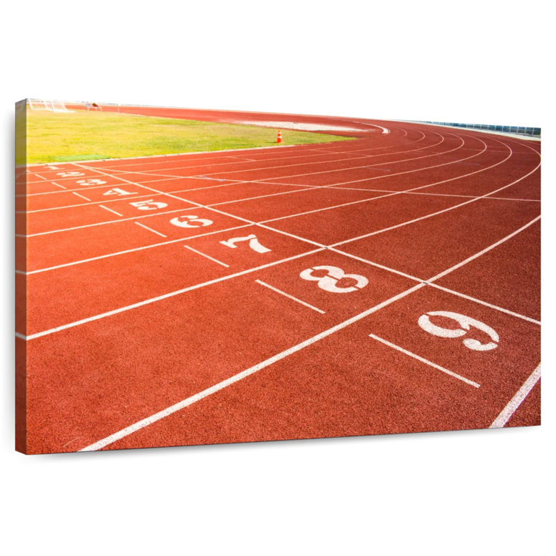 Numbered Tartan Track, 8" H x 12" W