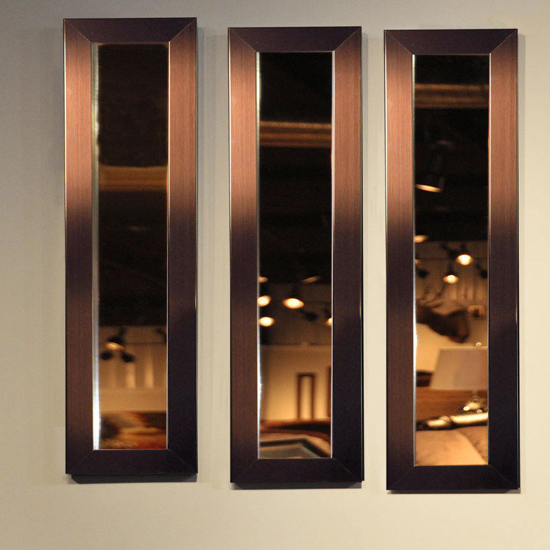 Billie-Rae Wood Flat Wall Mirror, 27.5" H x 13.5" W