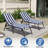 2PCS Set Outdoor Chaise Lounge Chair Cushion-1427154409
