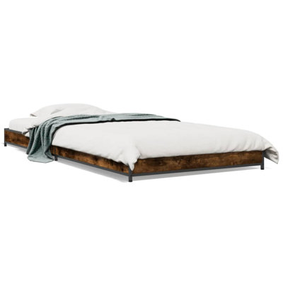 Vidaxl Bed Frame Engineered Wood And Metal