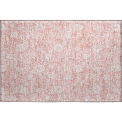 Premium Machine Washable Prisco Pink Rug