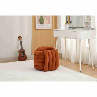 Repose-pieds en tissu Chenille