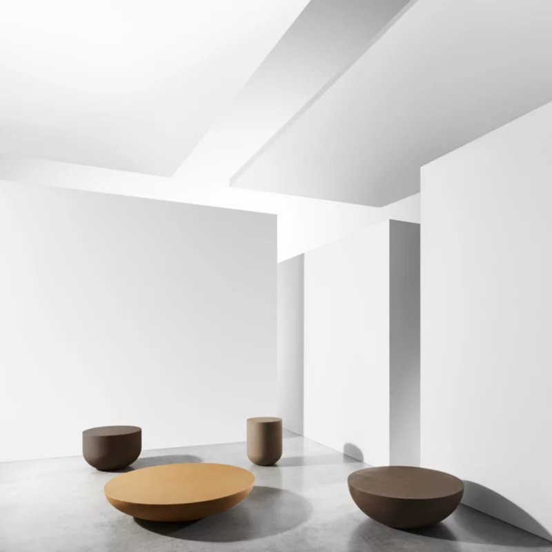 Heiko Polymer Coffee Table, Cassel, 35.43" Diameter