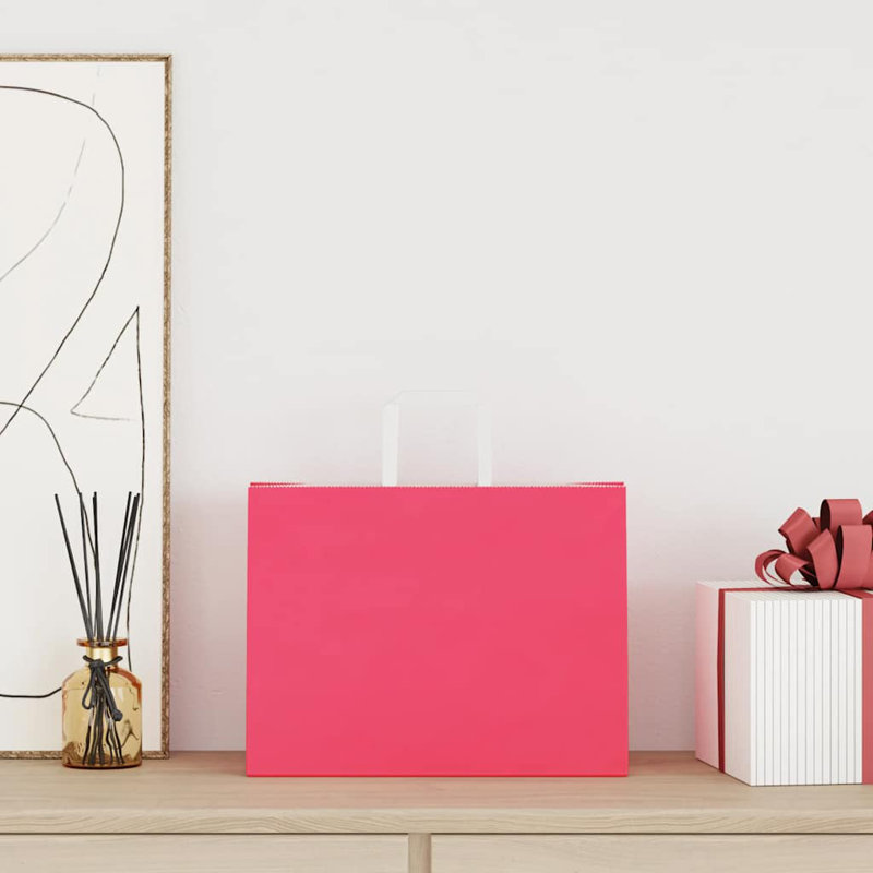 Camyron Gift Wrap Storage, 25cm H x 32cm W x 17cm D, Pink