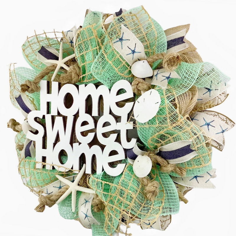 Couronne en maille 18 po Home Sweet Home