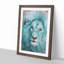 Face of a Lion in Abstract - Picture Frame Painting Print-55536040-55536041