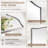 Dual Arch Scalloped Rectangular Bathroom Wall Mirror | Stainless Steel Frame-214319094-225041467