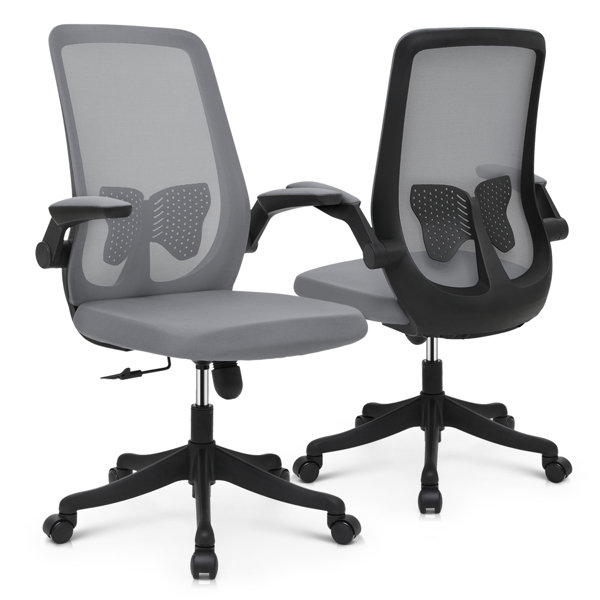 Kristinn Office Ergonomic Desk Chair Mesh Task Chair with Lumb Inbox Zero Frame Color: Black, Upholstery Color: Black