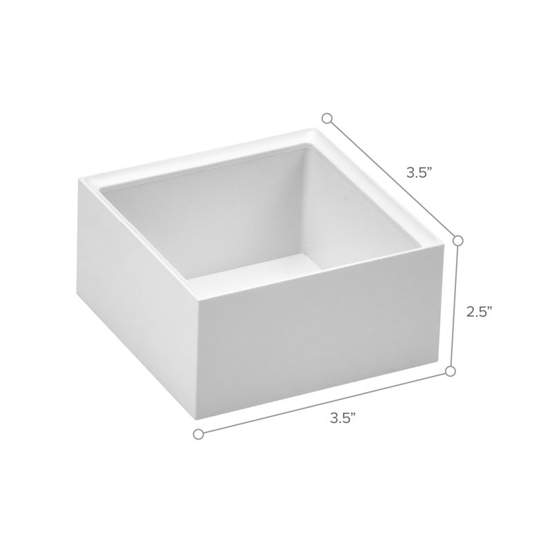 Plastic Desk Organizer, White