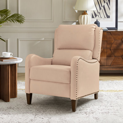 Neliyah 28.75" Wide Genuine Leather Recliner
