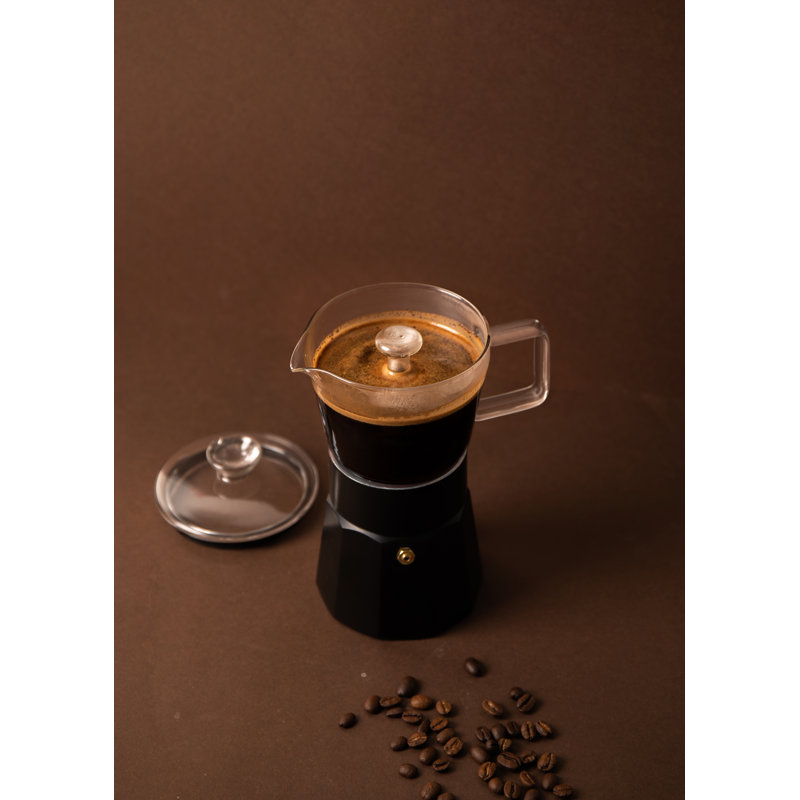 La Cafetière Glass Espresso Maker, Black
