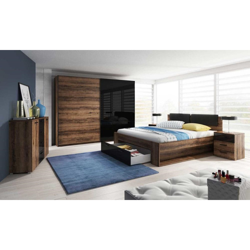 Marcelo 2 Door Wardrobe, 210cm H x 220cm W x 61cm D
